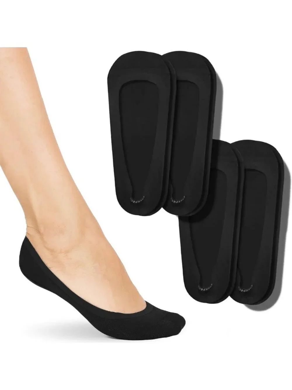 Comfortable Low-Cut No Show Socks | 4-Pack, Breathable & Stylish Footwear